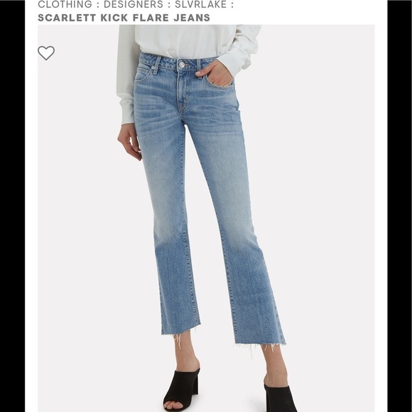 SLVRLAKE Scarlett Kick Flare Jeans Size 26 - Picture 1 of 6